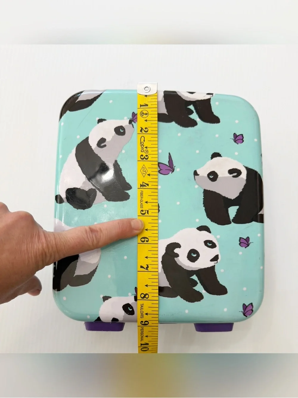 Pottery Barn Kids McKenzie Panda Print Hard Shell Lunch Box